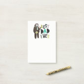 BESTE PAPA Ooit Vaderdag Gepersonaliseerd Aangepas Post-it® Notes (Op bureau)