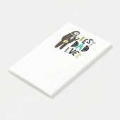 BESTE PAPA Ooit Vaderdag Gepersonaliseerd Aangepas Post-it® Notes (Schuin)