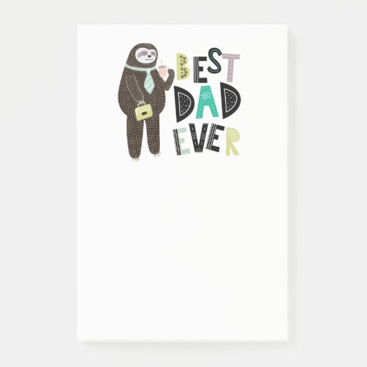 BESTE PAPA Ooit Vaderdag Gepersonaliseerd Aangepas Post-it® Notes (Voorkant)