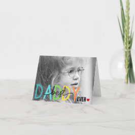 Beste papa ooit Vaderdag gevouwen Wenskaart Bedankkaart