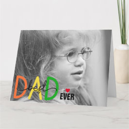 Beste papa ooit Vaderdag gevouwen wenskaart Kaart