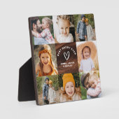 Beste papa ooit Vaderdag houtnerf foto Fotoplaat (Voorkant)