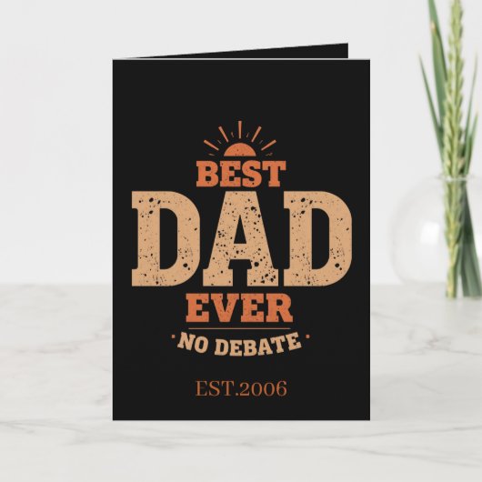 Beste Papa Ooit Vaderdag Kaart (Voorkant)