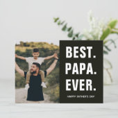 Beste. Papa. Ooit. Vaderdag Kaart (Staand voorkant)