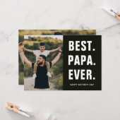 Beste. Papa. Ooit. Vaderdag Kaart (Voorkant / Achterkant in situ)