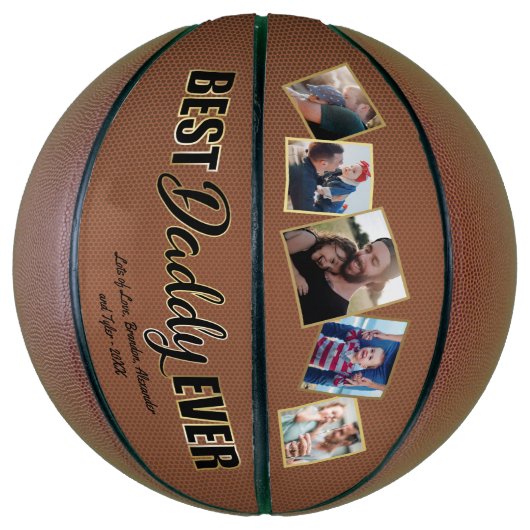 Beste papa ooit Vaderdag Keepslag Basketbal (Verticaal)