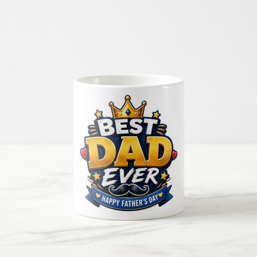 Beste Papa Ooit Vaderdag Koffiemok | Grappige Papa (Center)