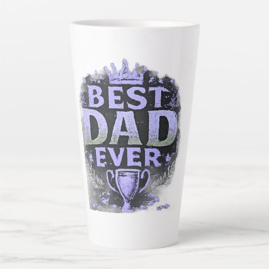 Beste Papa Ooit Vaderdag Latte Mok (Voorkant)