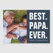 Beste. Papa. Ooit. Vaderdag Magnetische fotokaart (Voorkant)
