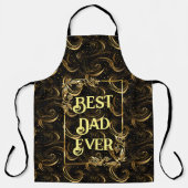 Beste papa ooit Vaderdag Moderne gouden kalligrafi Schort (Voorkant)