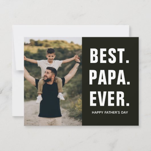 Beste. Papa. Ooit. Vaderdag  Notitiekaartje (Voorkant)