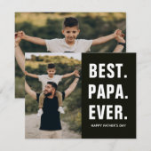 Beste. Papa. Ooit. Vaderdag  Notitiekaartje (Voorkant / Achterkant)