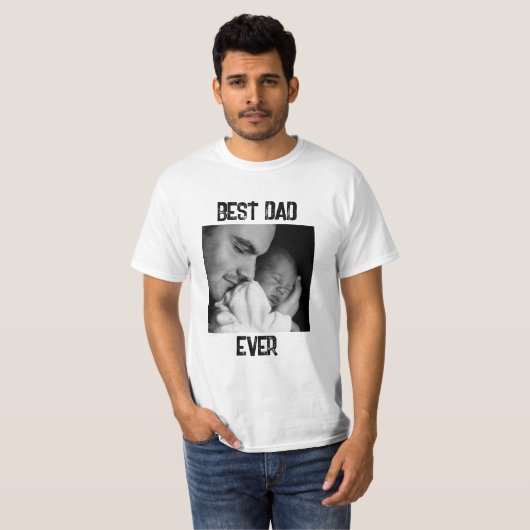 Beste papa ooit | Vaderdag of nieuwe vader T-shirt (Voorkant volledig)