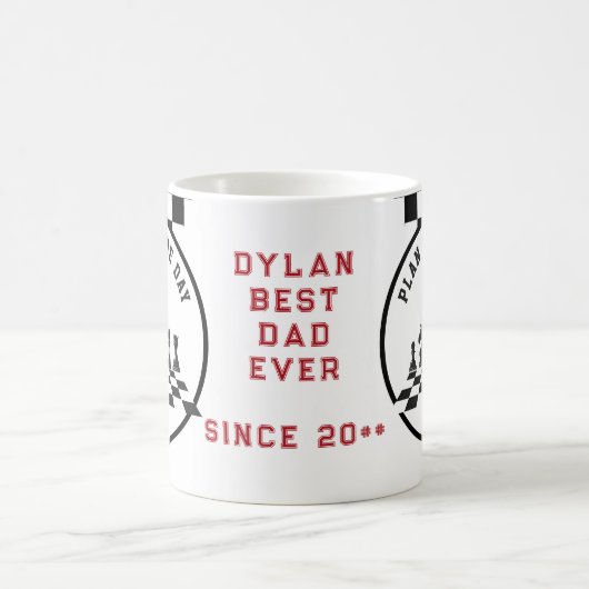 Beste papa ooit Vaderdag Opa Schaakspel Gift Koffiemok (Center)