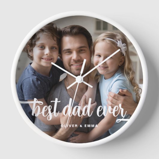 Beste Papa Ooit Vaderdag Script Foto (Voorkant)