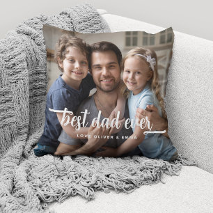 Beste Papa Ooit Vaderdag Script Foto Kussen