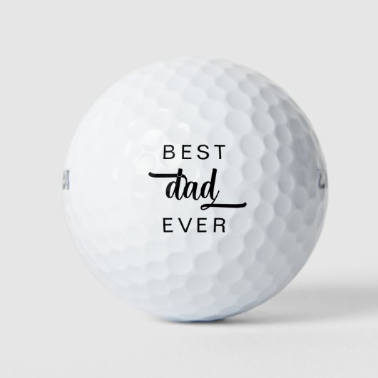 Beste Papa Ooit Vaderdag Script Golfballen (Voorkant)