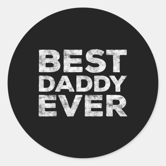 Beste papa ooit Vaderdag Shirt Ronde Sticker (Voorkant)