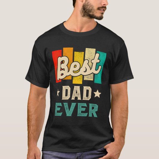 Beste papa ooit Vaderdag T-shirt (Voorkant)