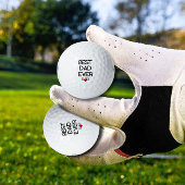 Beste papa ooit Vaderdag trendy cadeau individu Golfballen