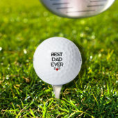 Beste papa ooit Vaderdag trendy cadeau individu Golfballen