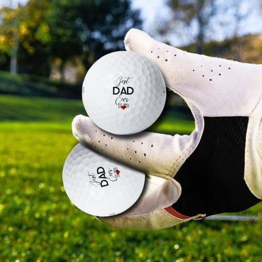 Beste papa ooit Vaderdag trendy cadeau individu Golfballen