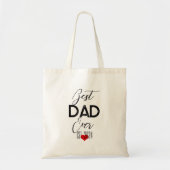 Beste papa ooit Vaderdag trendy cadeau individu Tote Bag (Voorkant)