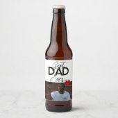 Beste papa ooit Vaderdag trendy cadeau Persoonlijk Bier Etiket (Voorkant)