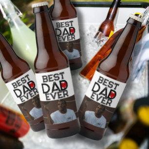 Beste papa ooit Vaderdag trendy cadeau Persoonlijk Bier Etiket