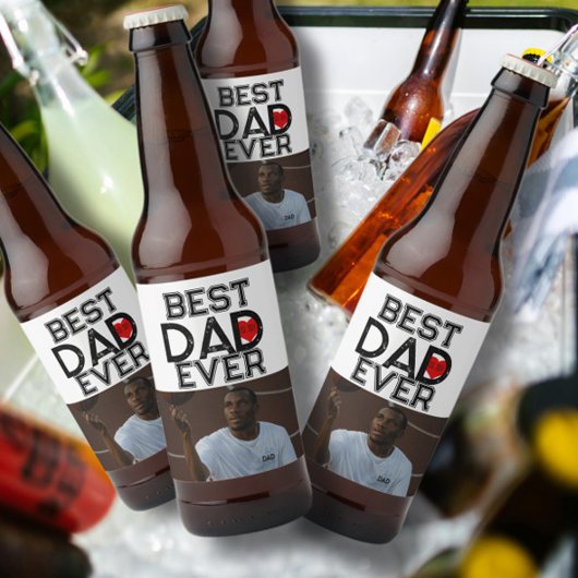 Beste papa ooit Vaderdag trendy cadeau Persoonlijk Bier Etiket