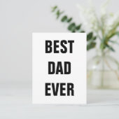 Beste papa ooit Vaderdag verjaardag aangepast 2022 Briefkaart (Staand voorkant)
