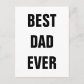 Beste papa ooit Vaderdag verjaardag aangepast 2022 Briefkaart (Voorkant)