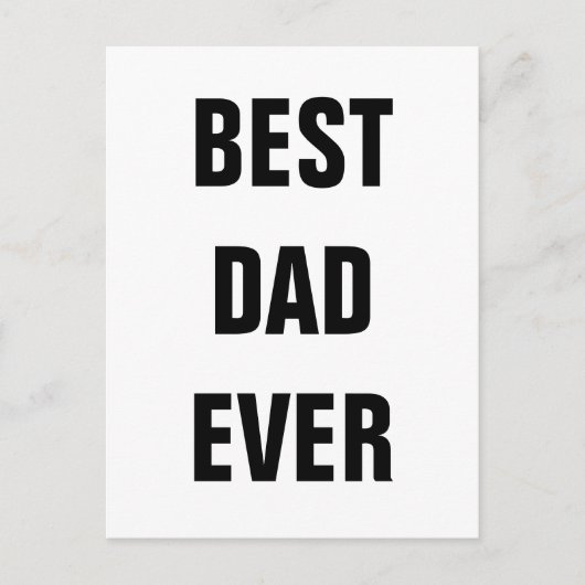 Beste papa ooit Vaderdag verjaardag aangepast 2022 Briefkaart (Voorkant)