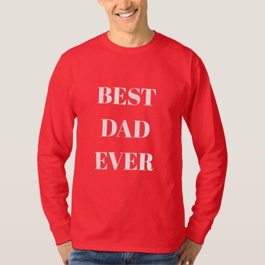 Beste papa ooit Vaderdag verjaardagscadeau rood 20 T-shirt (Voorkant)