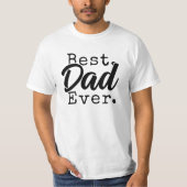 Beste Papa Ooit Vaderdag Wit T-shirt (Voorkant)