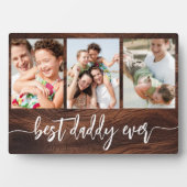 Beste papa ooit - Vaderdag Wood Fotocollage Fotoplaat (voorkant)