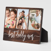 Beste papa ooit - Vaderdag Wood Fotocollage Fotoplaat (Zijkant)
