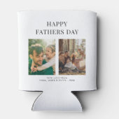 Beste papa ooit vaders dag 4 fotocollage blikjeskoeler (Achterkant)