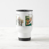 Beste papa ooit vaders dag 4 fotocollage reisbeker (Center)