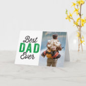Beste papa ooit vaders dag cadeaubon voor papa fot kaart (Gele Bloem)