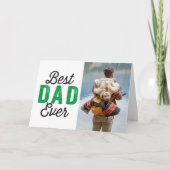 Beste papa ooit vaders dag cadeaubon voor papa fot kaart (Voorkant)