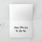 Beste papa ooit vaders dag cadeaubon voor papa kaart (Binnen)