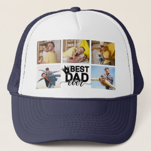 Beste papa ooit vaders dag foto collage aandenken trucker pet