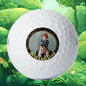 Beste papa ooit vaders dag wervelen moderne kallig golfballen