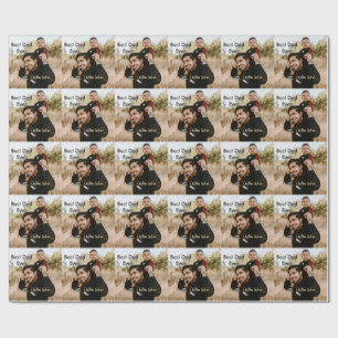 Beste papa ooit vaders papa cadeau foto naam eenvo cadeaupapier