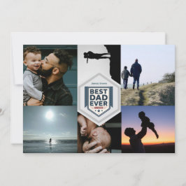 Beste papa ooit vaderschap typografie ontwerp feestdagenkaart