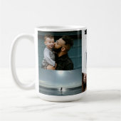 Beste Papa Ooit Vaderschap Typografie Ontwerp Koffiemok (Links)