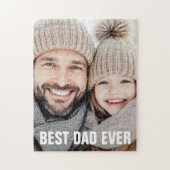Beste papa ooit vadersdag foto legpuzzel (Verticaal)