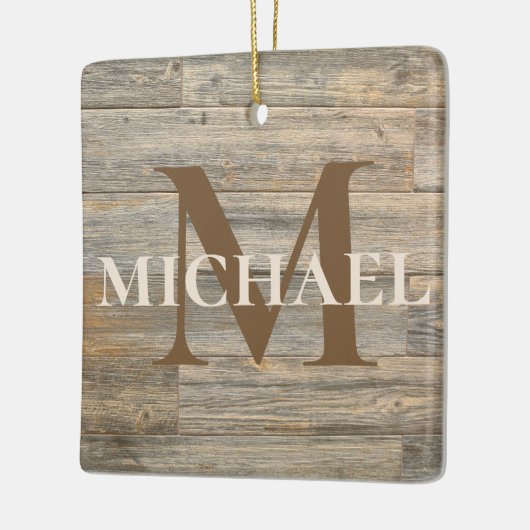 Beste papa ooit Verdrietig rustiek licht hout graa Keramisch Ornament