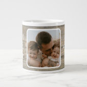 Beste papa Ooit Verdrietig rustiek licht Houten gr Grote Koffiekop (Voorkant)